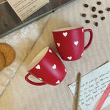 Valentine's Day Red Heart Mug - Perfect Combo Gift for Love