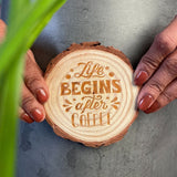 Wooden coaster giftana