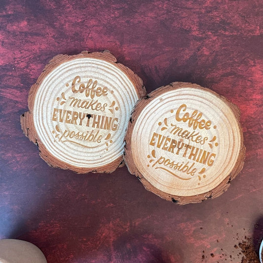 Wooden coaster giftana