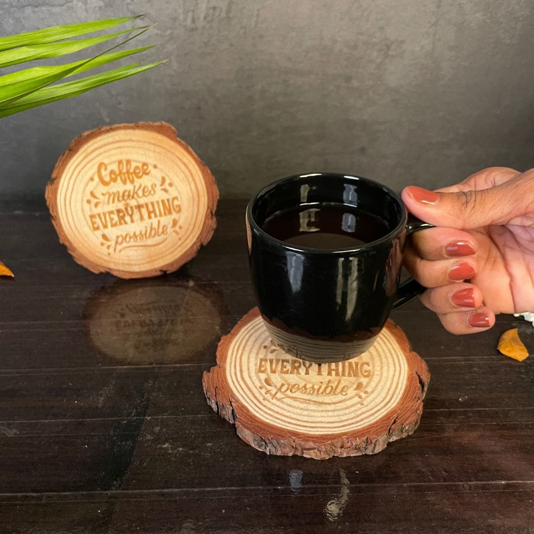 Wooden coaster giftana