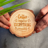 Wooden coaster giftana