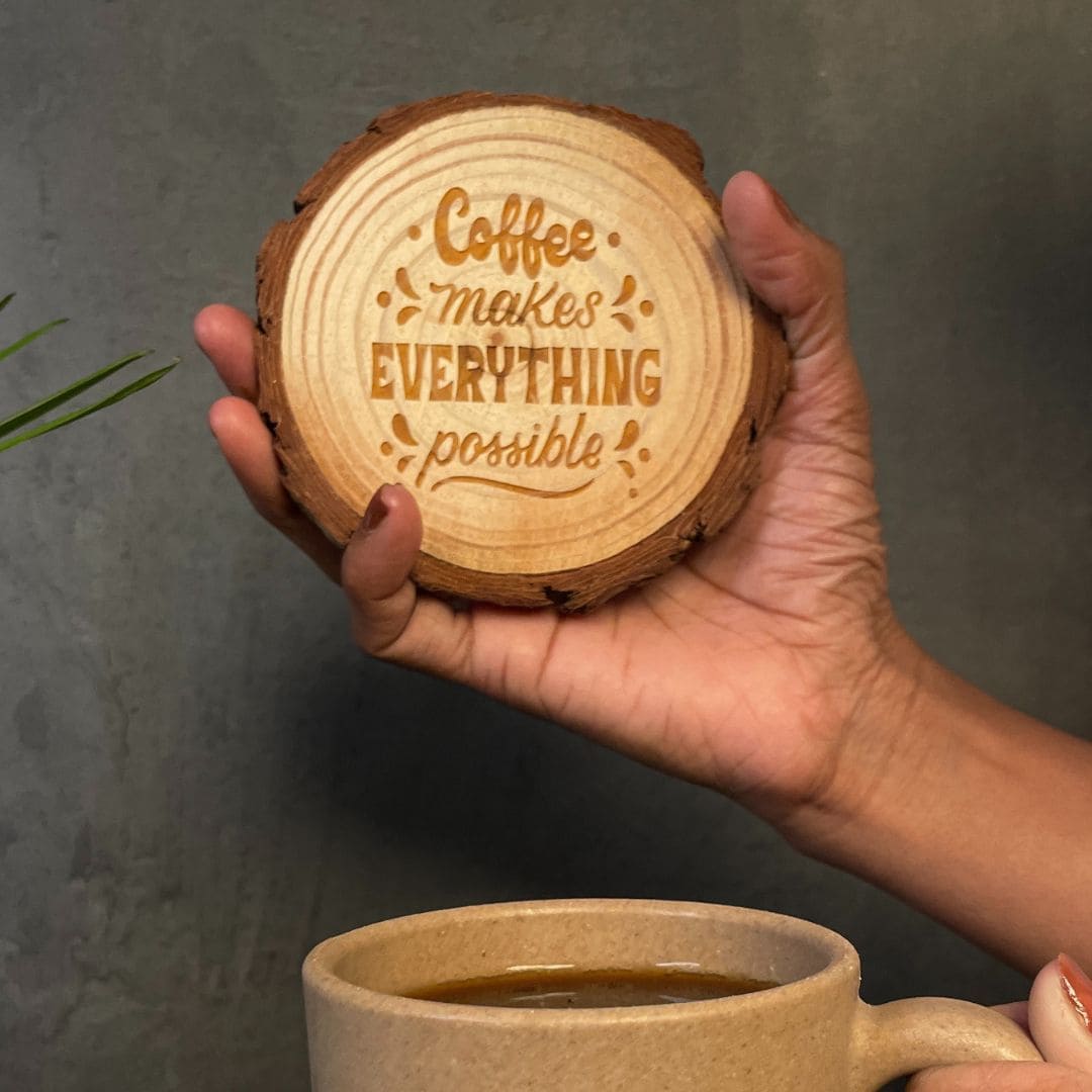 Wooden coaster giftana