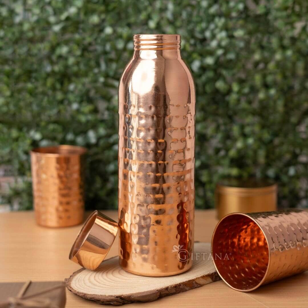 Diwali Delight – Premium Copper Bottle & Gourmet Gift Hamper