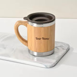 Custom Bamboo Mug and Bottle Gift Set | Eco Personalized Combo