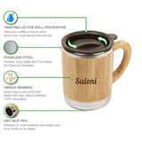 Custom Bamboo Mug and Bottle Gift Set | Eco Personalized Combo