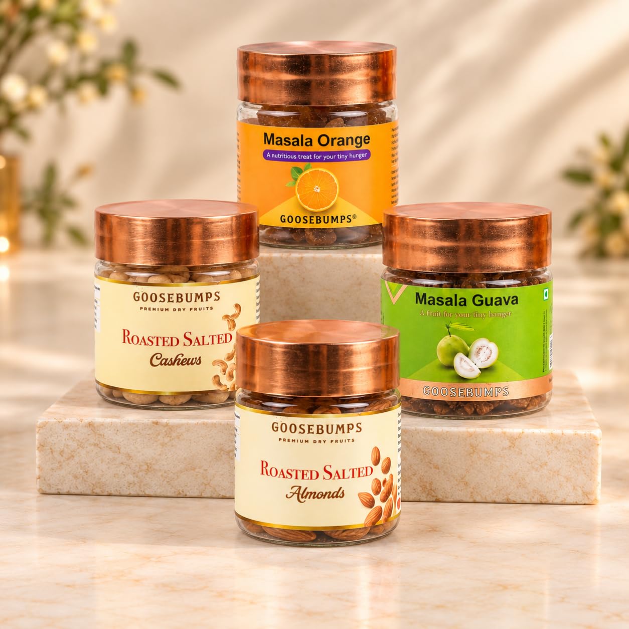 Diwali Gift Set with Diyas, Chocolate & Masala Fruits