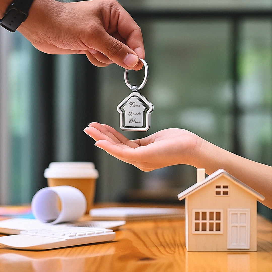Charming Home Sweet Home Keychain - Giftana