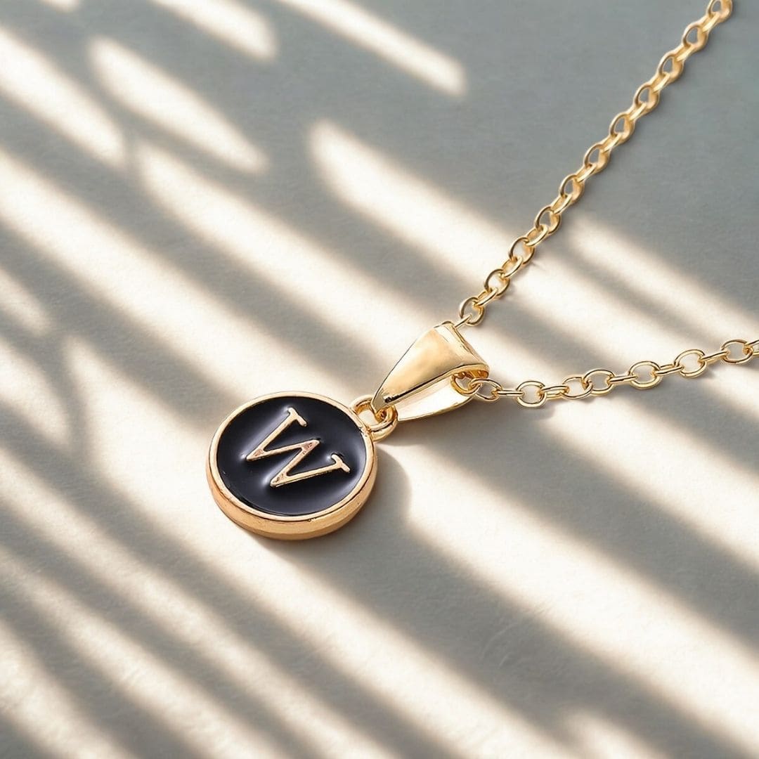 Elegant A to Z Necklace Black : Perfect Necklace Gifts for Every Style - Giftana