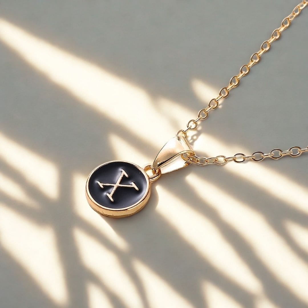 Elegant A to Z Necklace Black : Perfect Necklace Gifts for Every Style - Giftana