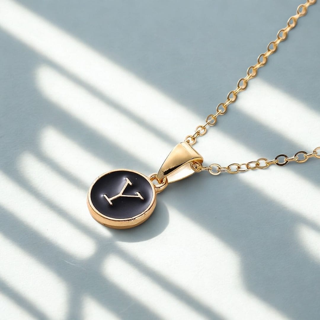 Elegant A to Z Necklace Black : Perfect Necklace Gifts for Every Style - Giftana