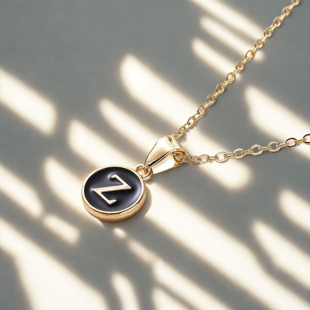 Elegant A to Z Necklace Black : Perfect Necklace Gifts for Every Style - Giftana