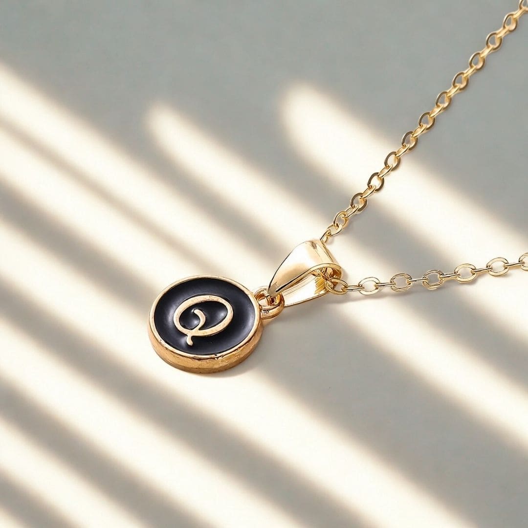 Elegant A to Z Necklace Black : Perfect Necklace Gifts for Every Style - Giftana