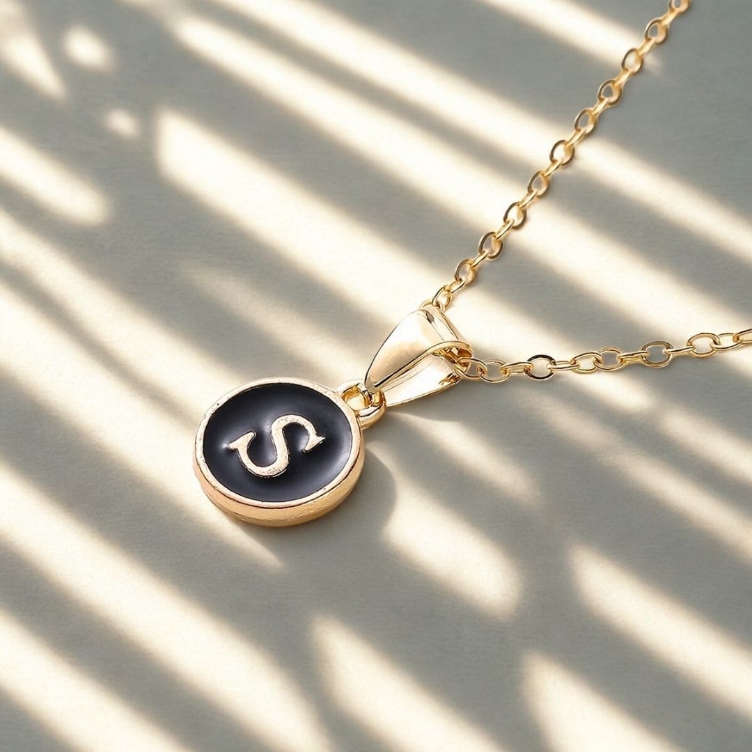 Elegant A to Z Necklace Black : Perfect Necklace Gifts for Every Style - Giftana