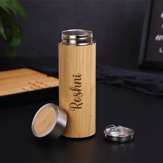 Sustainable Personalized Bamboo Bottle – Unique Gift Idea - Giftana