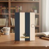 Personalized Zebra A5 Notebook Diary with Name and Charm