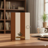 Personalized Zebra A5 Notebook Diary with Name and Charm