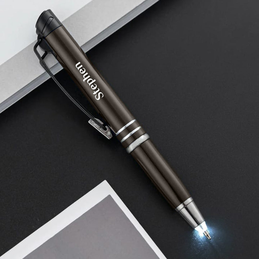 Premium Executive Pen with Stylus & LED Light – Personalized Gift - Giftana