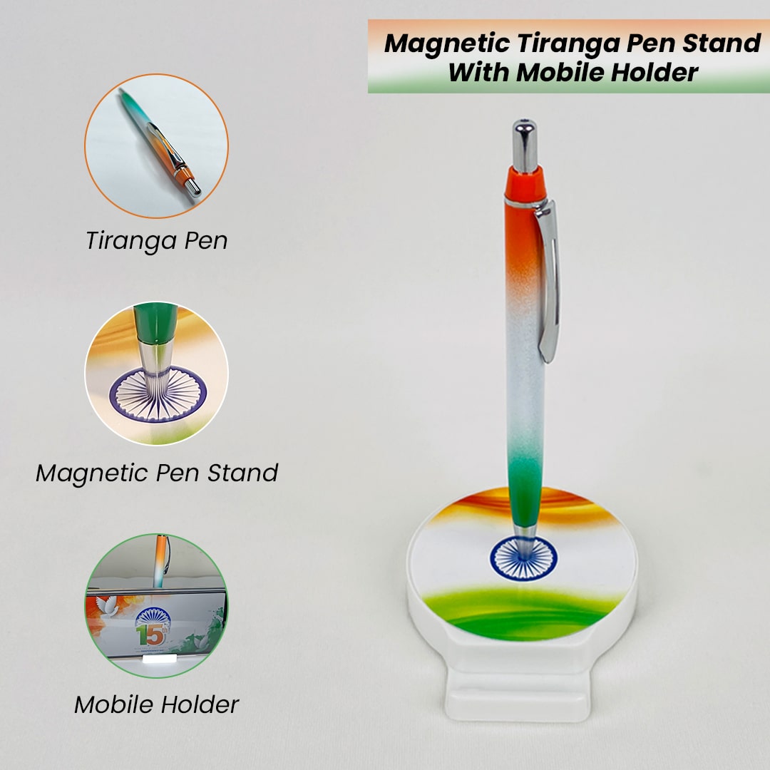 tiranga pen with stand holder
