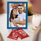 Unique Personalized Gift : Custom Photo Frame & 2 Kit Kat Treats