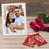 Unique Personalized Gift : Custom Photo Frame & 2 Kit Kat Treats