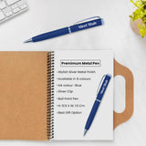 Personalized Handy Notebook Diary and Pen - Blue