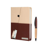 Personalized Two Tone Notebook Diary and Pen