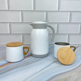 white kattle mug gift set