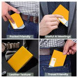 Personalized Card Holder With Name - Yellow