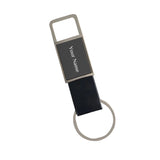 Name Engraved Keychain for Employees - Black