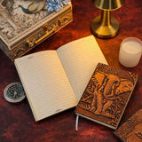 Elephant Inspired Leather Writing Journal Antique Diary