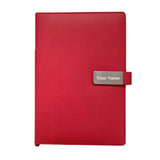 Personalized Notebook Diary with name for Gifting - Red