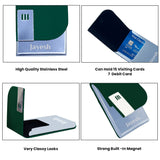 Customized Corporate Gift – Engraved Card Holder and Metal Keychain - Giftana 