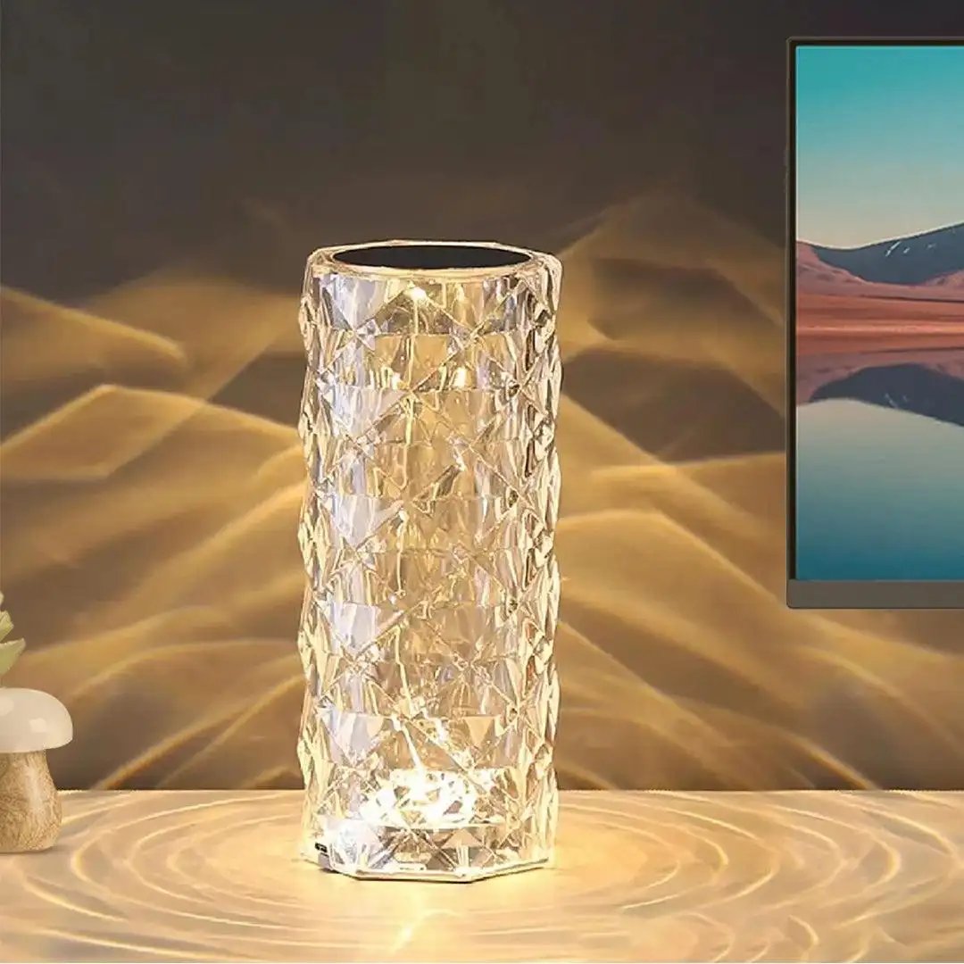 Rose Diamond Crystal Table Lamp - Giftana 