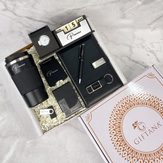Giftana Personalized Gift Set - 8-in-1 Combo for Stylish Professionals