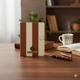 Personalized Zebra A5 Notebook Diary with Name and Charm