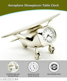 Stylish Aeroplane Paper Weight with Clock – Unique Gift