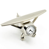 Stylish Aeroplane Paper Weight with Clock – Unique Gift