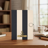 Personalized Zebra A5 Notebook Diary with Name and Charm