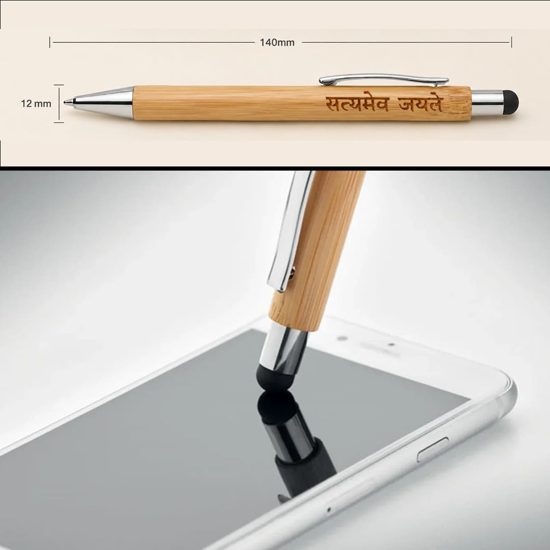 Bharat Legacy Edition - Satyamev Jayate Wooden Diary & Pen Set