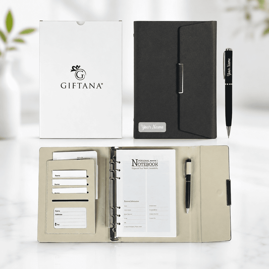 Custom 2-in-1 Name Journal Gift Set with Pen