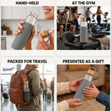 Custom Borosilicate Travel Bottle and Tumbler Drinkware Gift Set