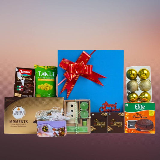 Christmas Lighting, Chocolate, Cake & Fragrance Gift Hamper