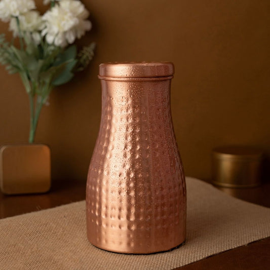 Giftana Copper Water Pot 1000ml with Cup I Pure Copper and Ayurvedic Health Benefits