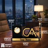 Custom CA Desk Organizer Gift with Clock & Pen Set