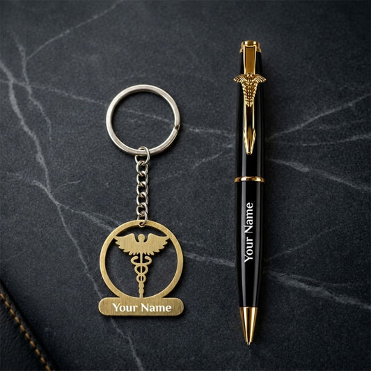 Custom Doctor Success Gift Set with Pen & Keychain