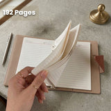 Custom Name Tan Planner Diary & Pen Gift Set