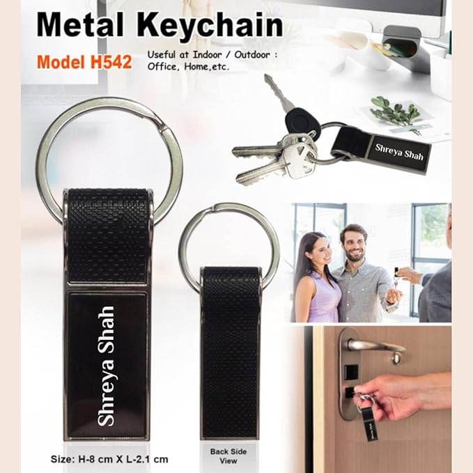 Customized Leather Metal Key chainGiftana 