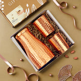 Diwali Hamper with Copper Water Pot, 2 Glasses & Greeting Card