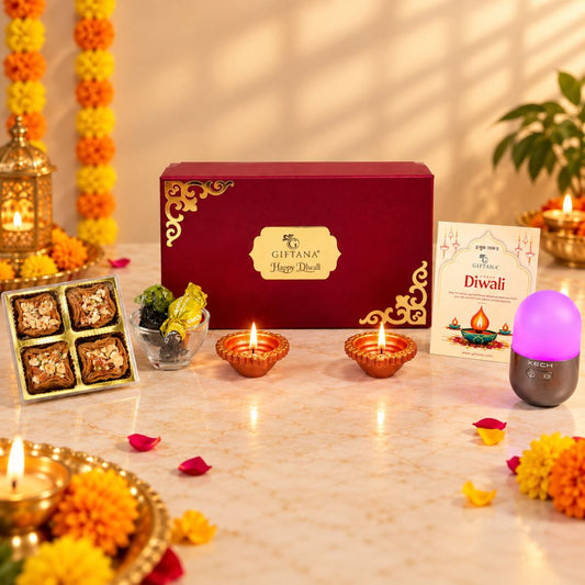 Diwali Chocolate Box with Zen Lamp & Baklava