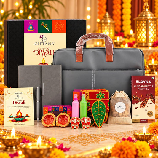 Diwali Gifts for Professionals with Laptop Bag & Dry Fruits